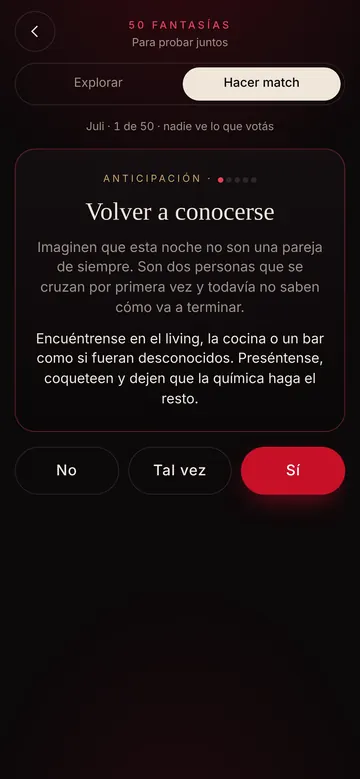 Votación del match de fantasías