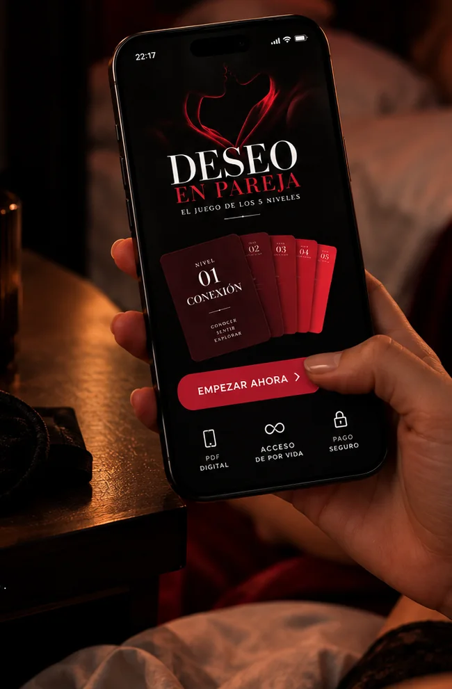 Deseo en Pareja abierto en un celular, listo para jugar