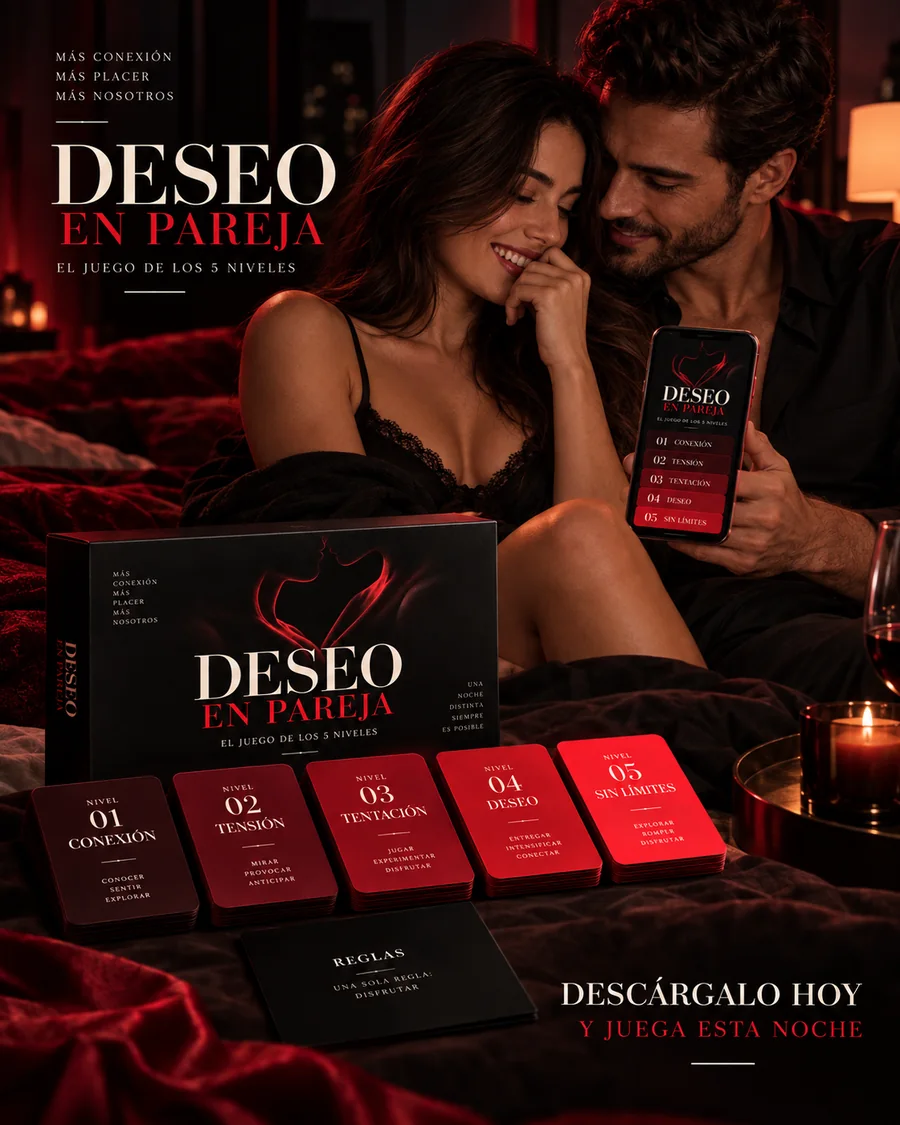 Una pareja jugando a Deseo en Pareja desde el celular